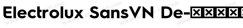 Electrolux SansVN De字体转换